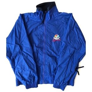Vintage NBC Sports Zip Up Windbreaker